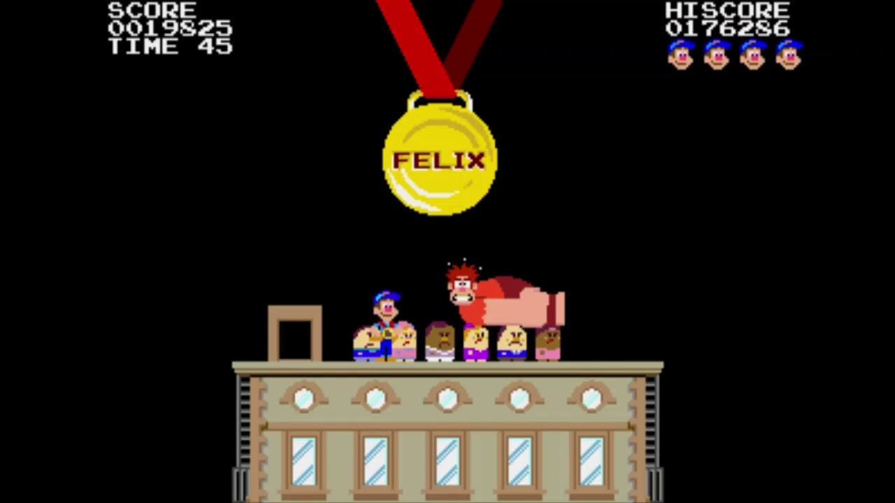Sega Genesis Megadrive Emulated - Fix-it Felix Jr.