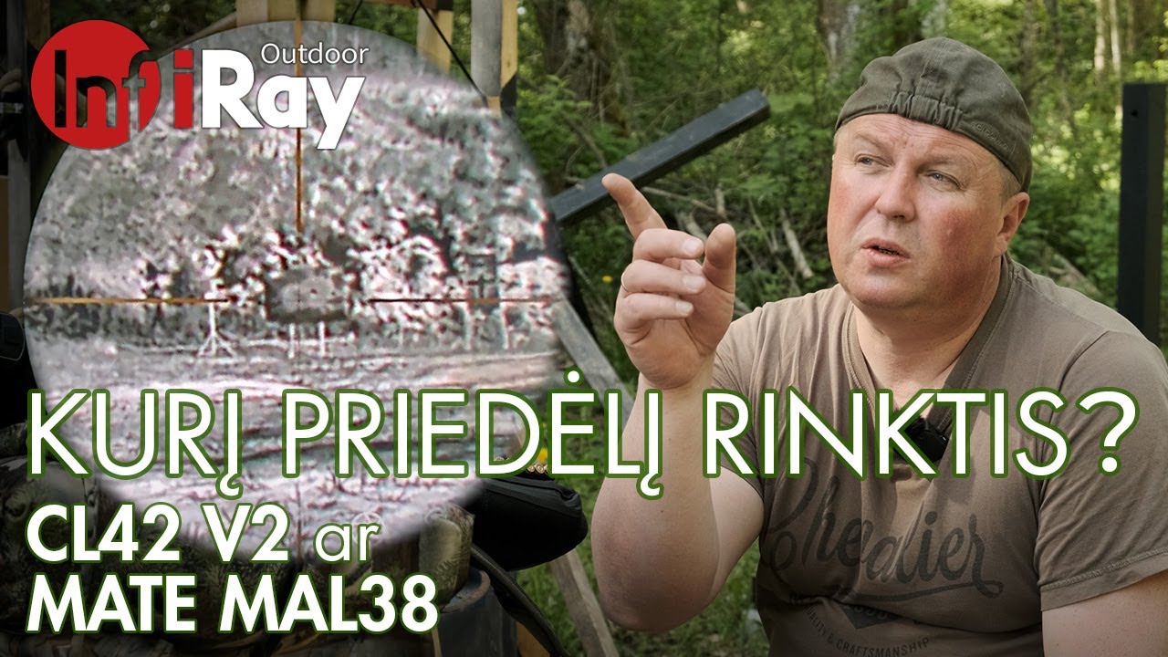 InfiRay MATE MAL38 ir CLIP CL42 – pasiruošimas medžioklei su termoviziniu priedėliu