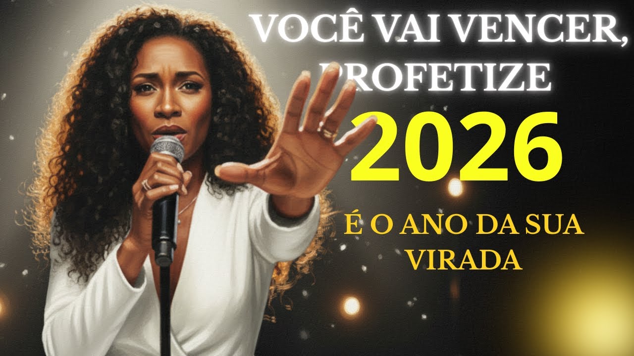 Ei, MULHER DE FÉ, você vai vencer | PROFETIZE 2026 é sua virada  | Deus fala com você neste LOUVOR✨