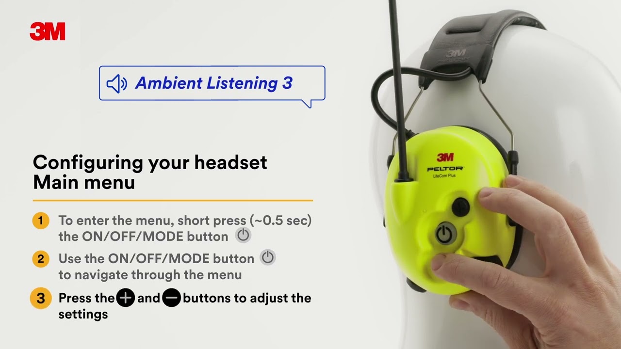 Peltor LiteCom Plus - How to use
