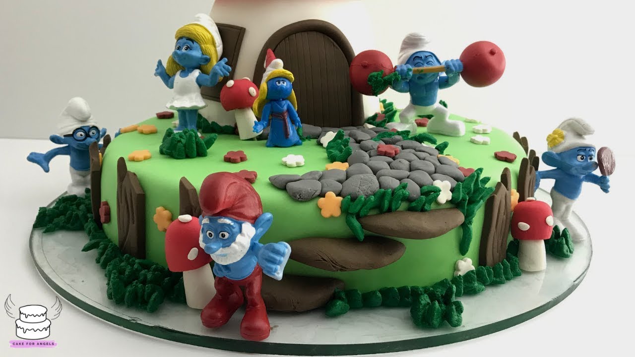 The Smurfs Village Cake