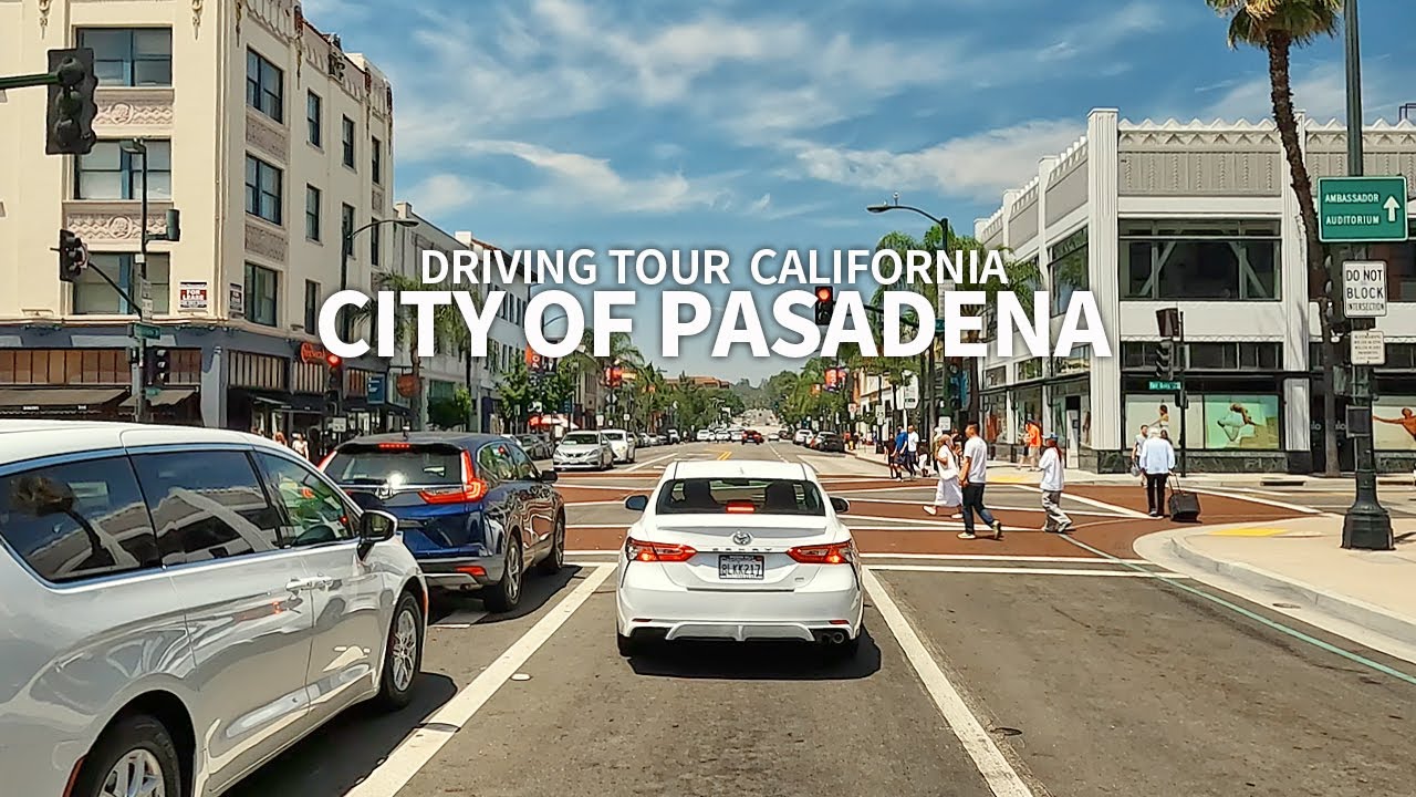 [4K] PASADENA - Driving California Old Pasadena, City Hall, Colorado Boulevard & Eagle Rock, Travel