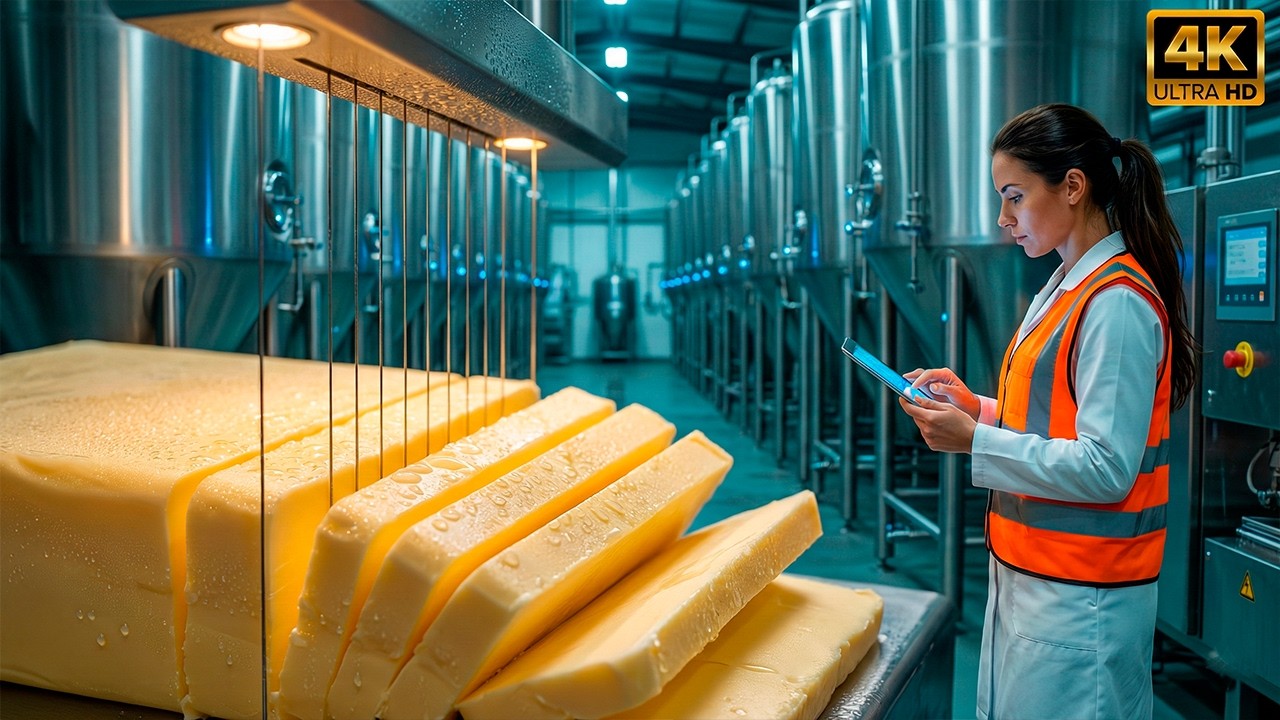 CÓMO se HACE la MANTEQUILLA | ASÍ se fabrican MILLONES de barras en una MEGA-FÁBRICA