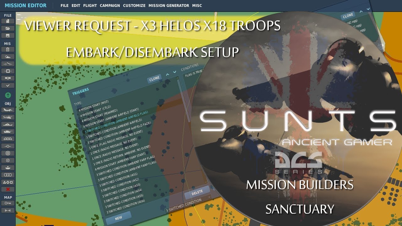 MULTIPLE HELOS - EMBARK DISEMBARK TROOPS