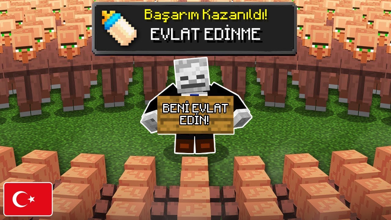 REFF MİNECRAFT'TA KÖYLÜLER BENİ EVLAT EDİNİYOR!? 😱🏠