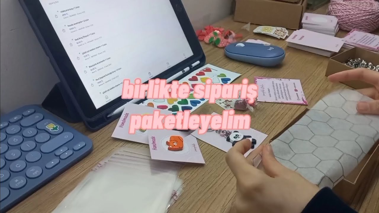Küçük işletme sipariş paketleme asmr (no background music)