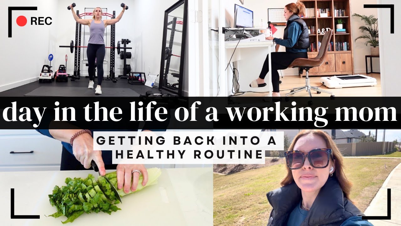 GETTING BACK INTO A HEALTHY ROUTINE! Day in the life of a full-time working Mom | Amanda Fadul