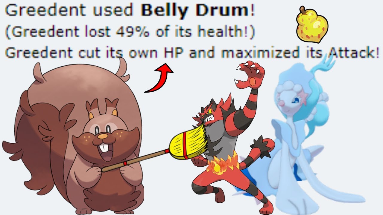 belly drum Greedent sweep vgc| Pokemon showdown