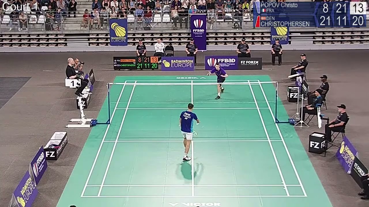 Match point – Christo Popov vs Mads Christophersen – MS, Final – Nantes Int. Challenge 2022