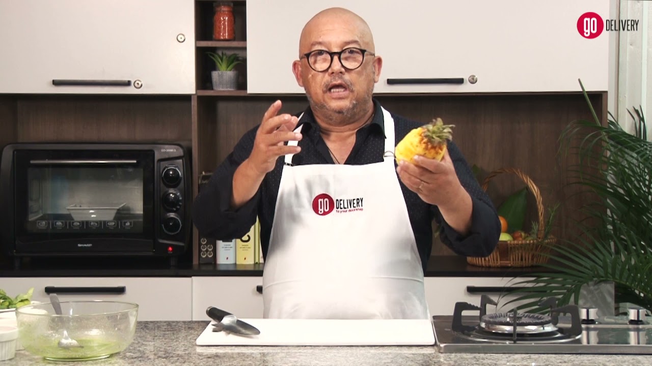 GoChef Recipe: Pineapple tartar, tomato confit, basil oil and creamy burrata