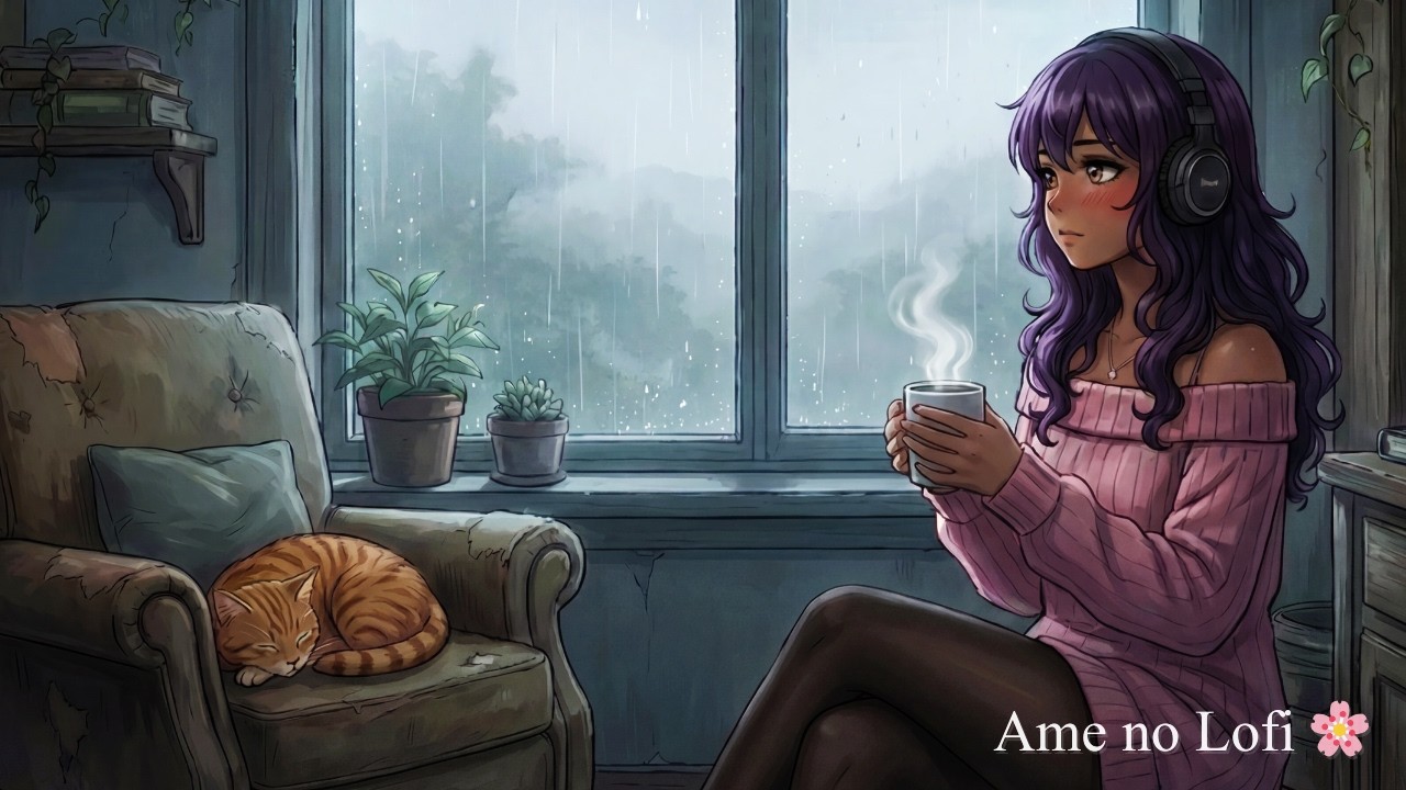 🌧️ Soft Nostalgia ☔ Cozy Lofi for Study & Relax | Ame no Lofi