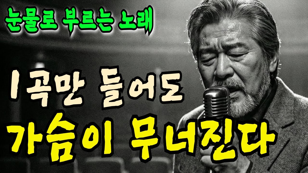 눈물의 중년 감성 트로트 | 사랑했던 연인이 사무치게 그리운 밤 듣는 노래 | 가슴을 울리는 애절한 중년 가요