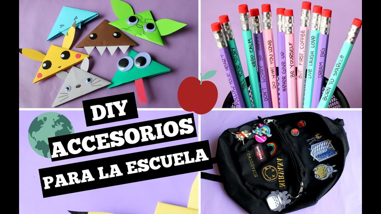 DIY MATERIAL ESCOLAR: MOCHILA, MARCADORES, LAPICES❤