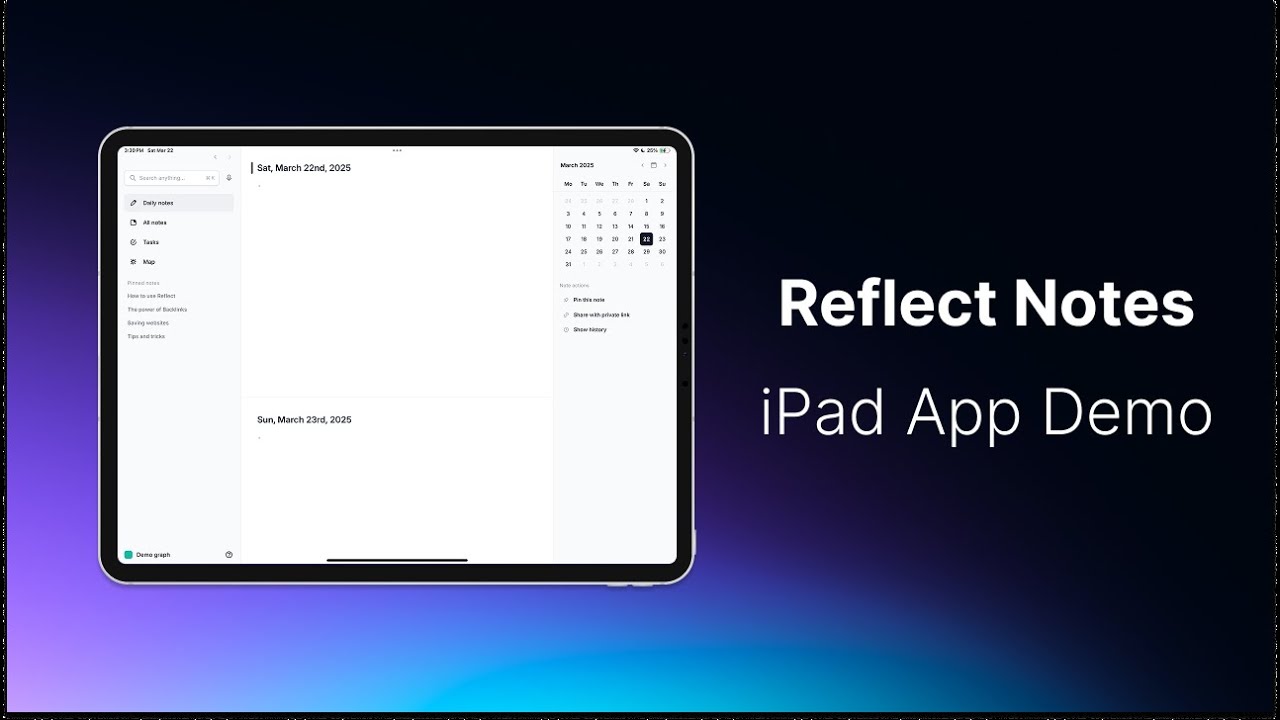 Note-taking on iPad | Reflect Demo