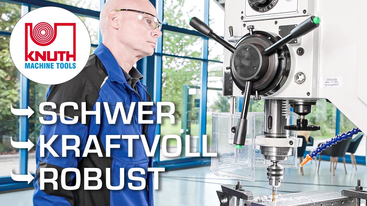 Schwere Säulenbohrmaschine LIVE Vorführung - mit kraftvoller Bohrleistung bis zu 50 mm!