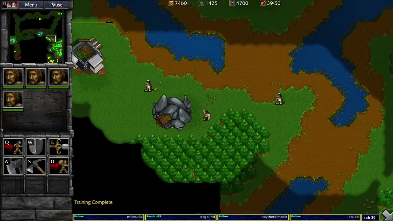 Warcraft 2 Remastered Bridge to Bridge Combat 2v3