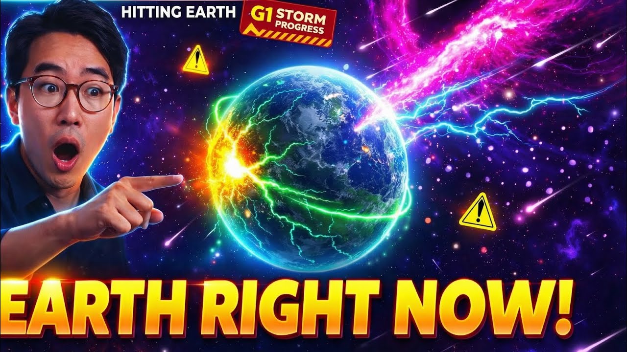 CORONAL HOLE HITTING EARTH RIGHT NOW! Solar Wind Arrived Early — G1 Storm in Progress TODAY