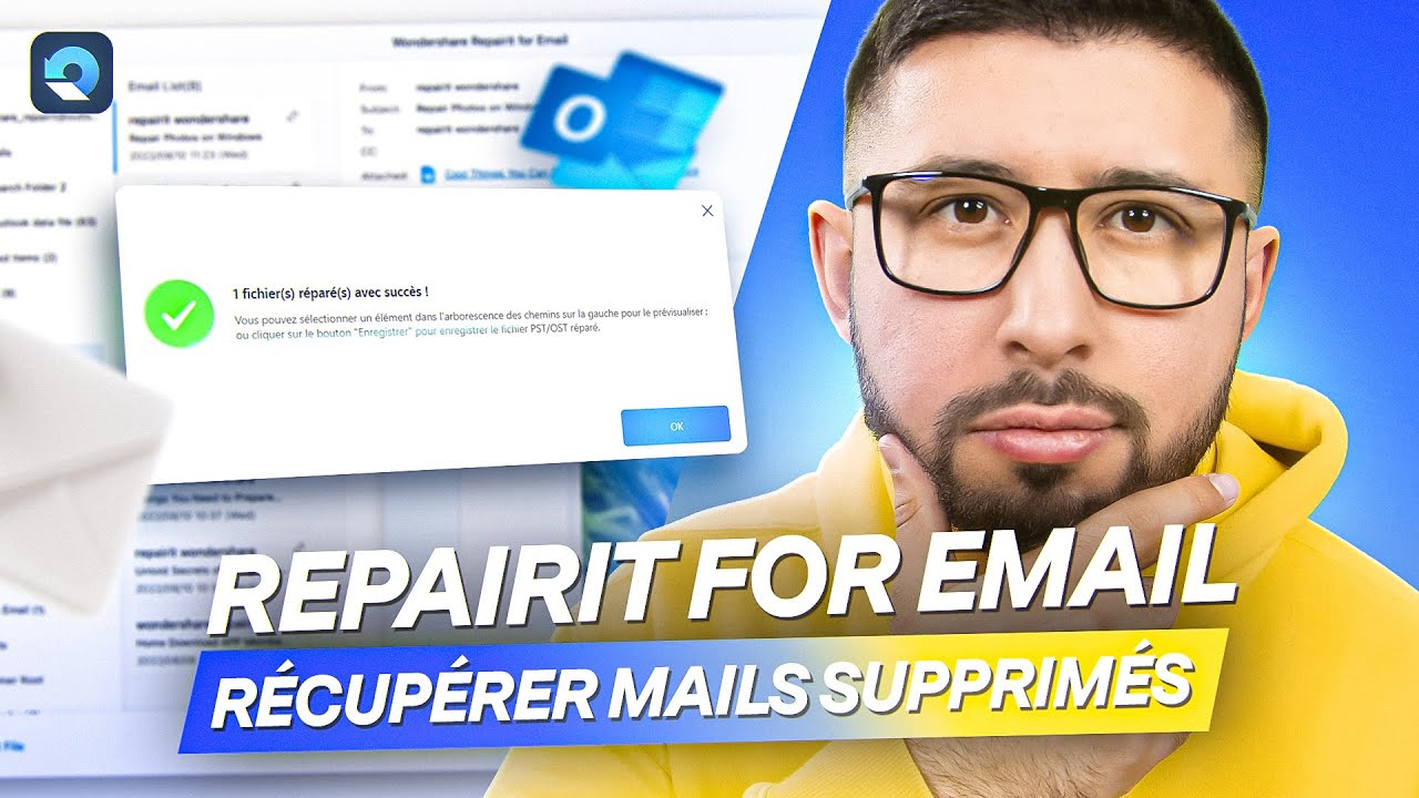 Récupérer des emails supprimés ? Repairit for Email, votre solution idéale !
