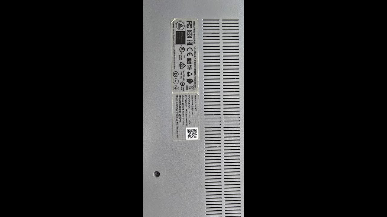 Lenovo Ideapad 3 15AD05  disable onboard ram