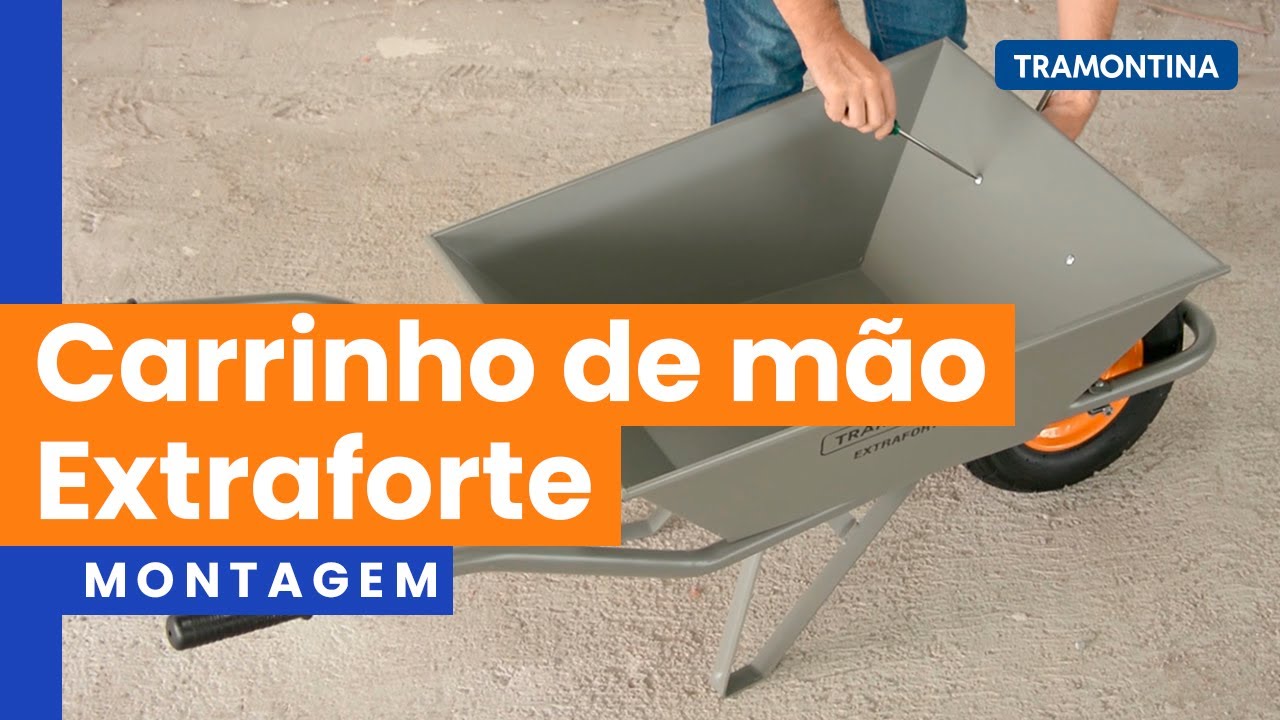 Como montar o carrinho de mão Extraforte? | Tramontina