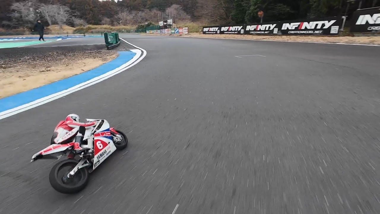 【ラジコン空撮】RCバイク追走 in K2インターナショナルサーキット