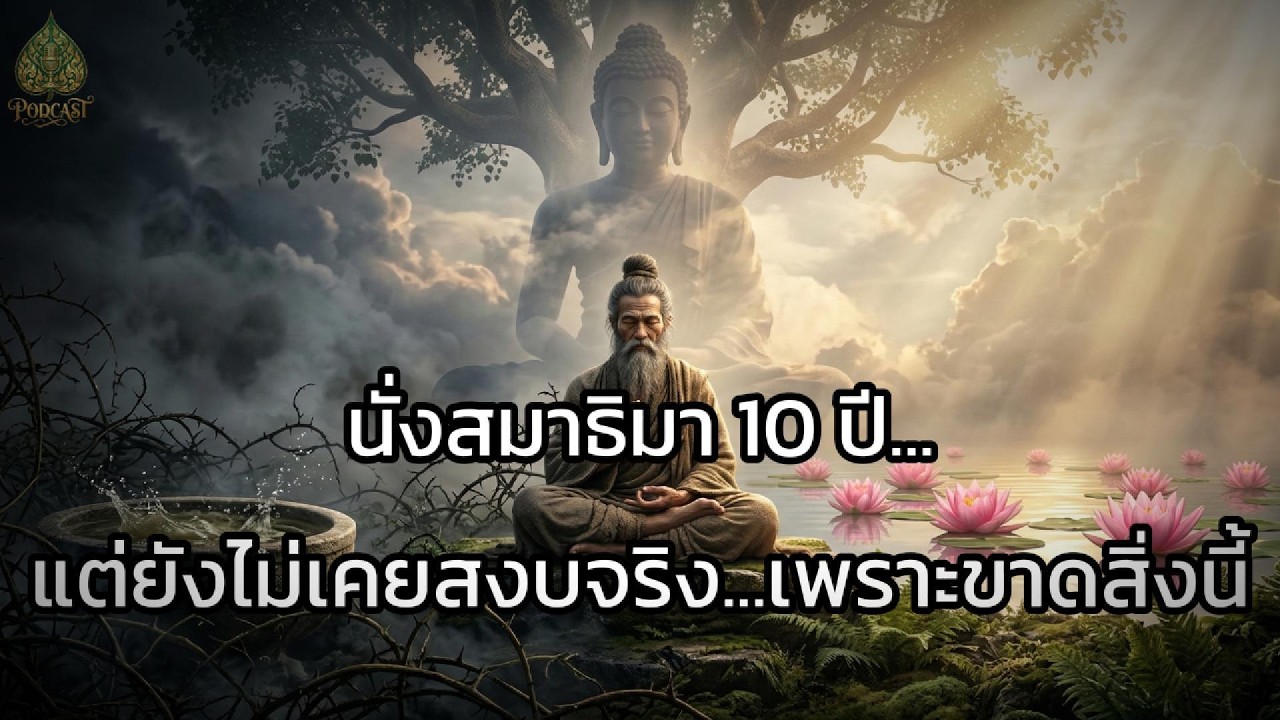 นั่งสมาธิมาเป็นปี... ทำไมยิ่งฟุ้งซ่าน? | ไขความลับสิ่งที่พระพุทธเจ้าตรัส แต่คน 90% เข้าใจผิด