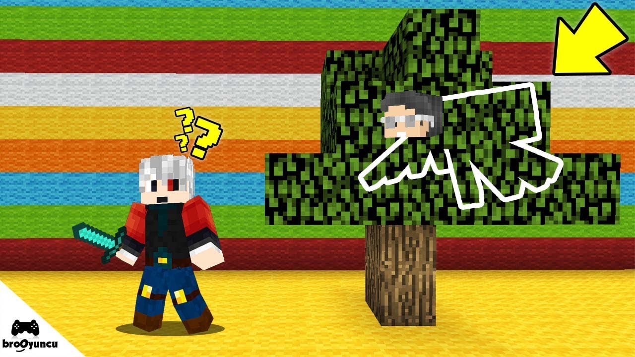 TROLL VS MİNECRAFT GÖRÜNMEYEN RENKLİ SAKLAMBAÇ MODU