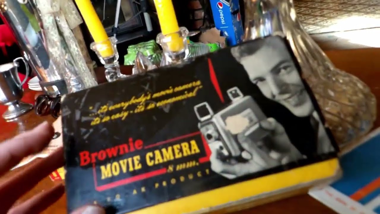 1955 Kodak Brownie Movie package Old Video Filmed September ‎13, ‎2021