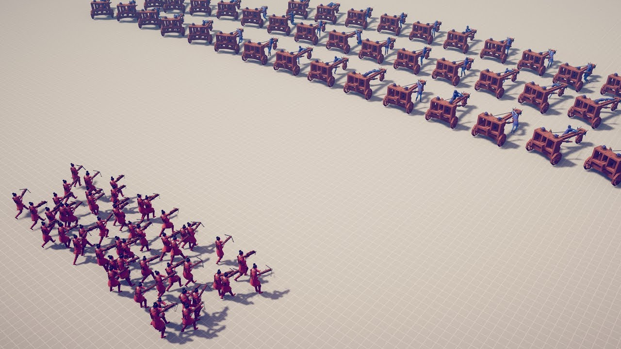 50 CHU KO NU vs 50x EVERY RANGED UNIT - Totally Accurate Battle Simulator TABS