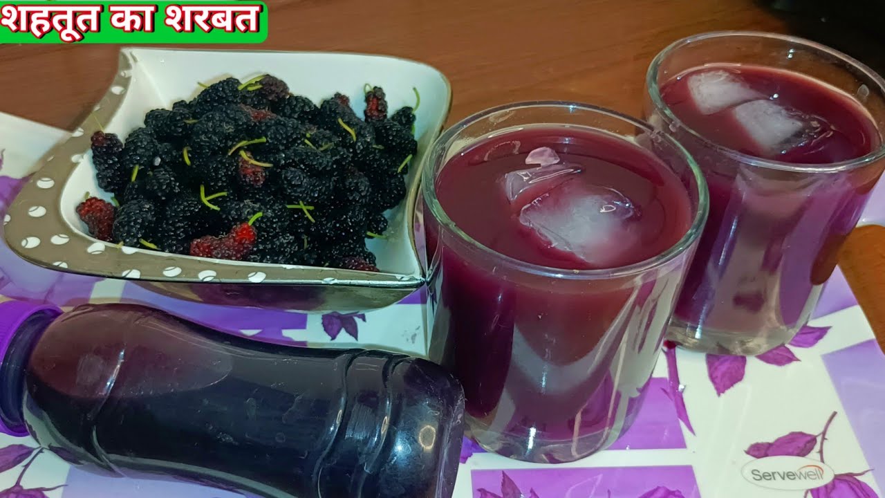 शहतूत के फायदे /शहतूत का शरबत कैसे बनाएं / How to make Mulberry Sharbat at home