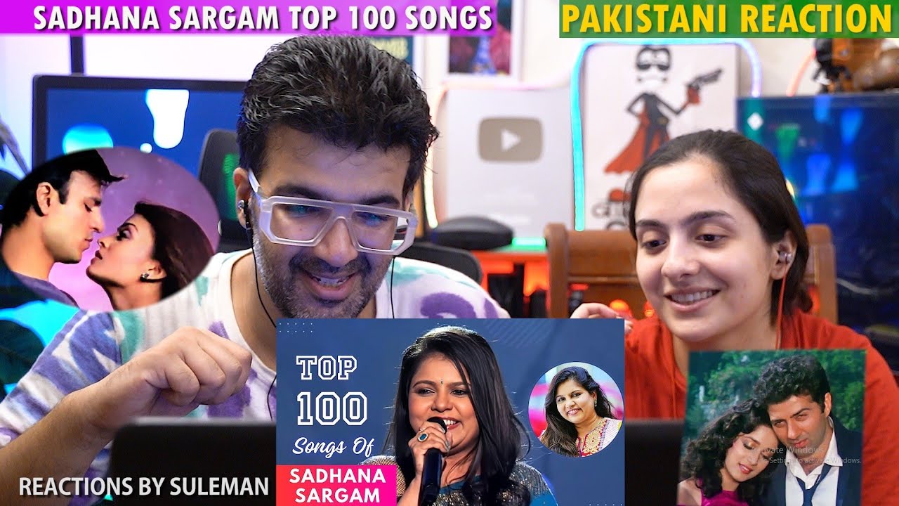 Pakistani Couple Reacts To Sadhana Sargam Top 100 Songs | Random Ranking