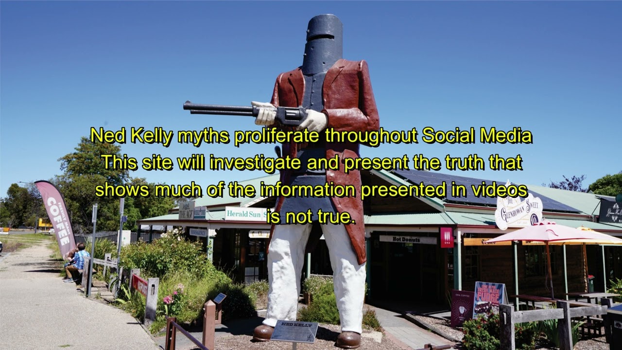 NED KELLY PRELIMINARY NOTICE RELATING TO MYTHS
