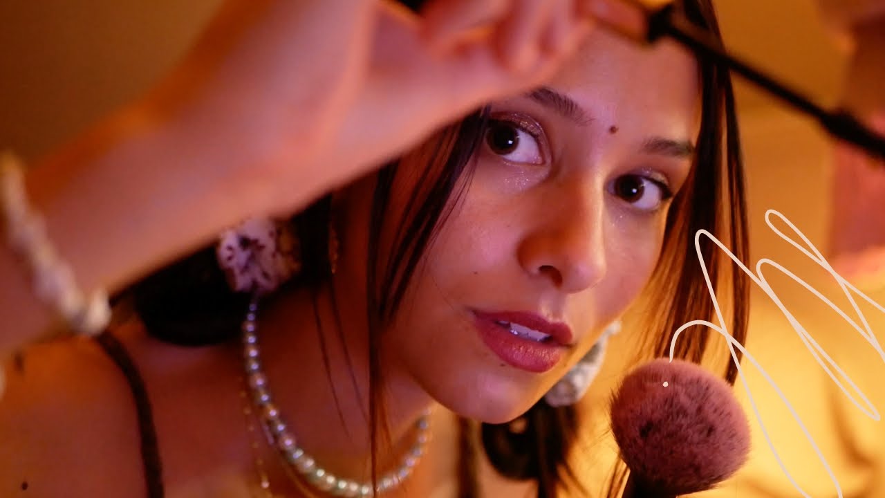 ASMR FRANÇAIS - séance de maquillage personnelle, douce et endormante