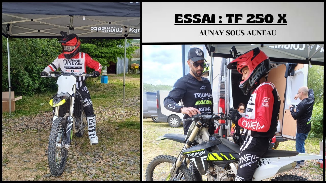 !! ESSAI TRIUMPH TF 250 X !!