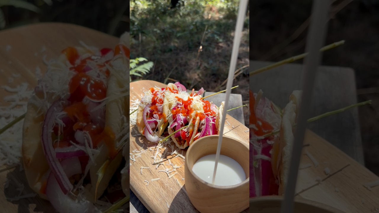Kıymalı Taco/Ground meat taco 🌮/#cooking #food #cookingfood #outdoorchef #asmr #campingcooking