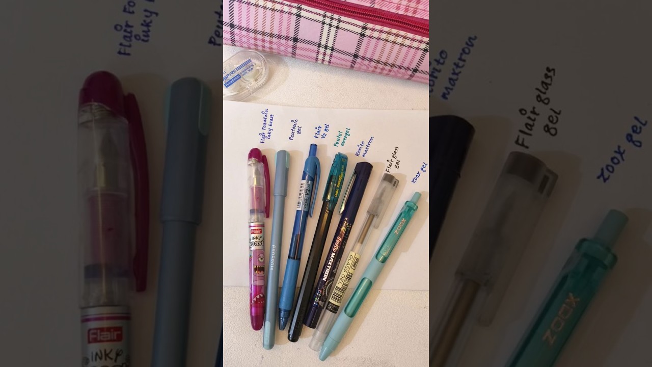 "Unlocking Aesthetic Pen Magic 🖊️💫 Varieties I swear by for smooth writing & cute doodles.