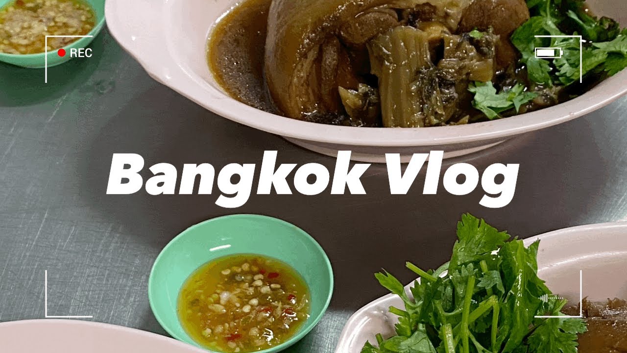 VLOG｜여행브이로그｜2022 방콕여행 5일차ㅣ짜런쌩실롬 족발덮밥,  방콕 칼튼호텔,  빠톰 오가닉 리빙, 고메마켓 쇼핑, 밤수영, 호텔 룸서비스ㅣvlog in bangkok