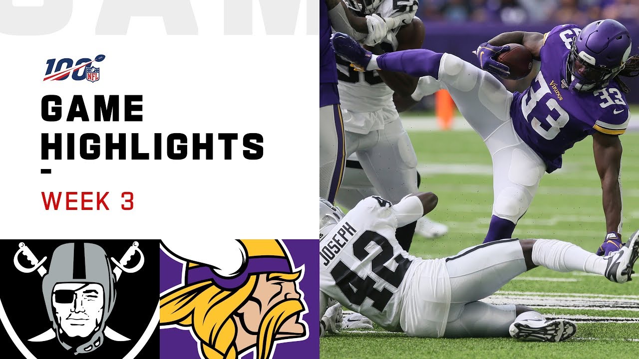 Raiders vs. Vikings Week 3 Highlights | NFL 2019