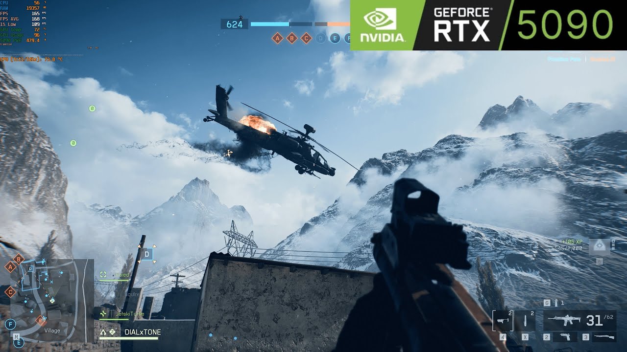 BATTLEFIELD 6: 4k : RTX5090 - AMD 9800x3D - 64GB ram - Max Settings