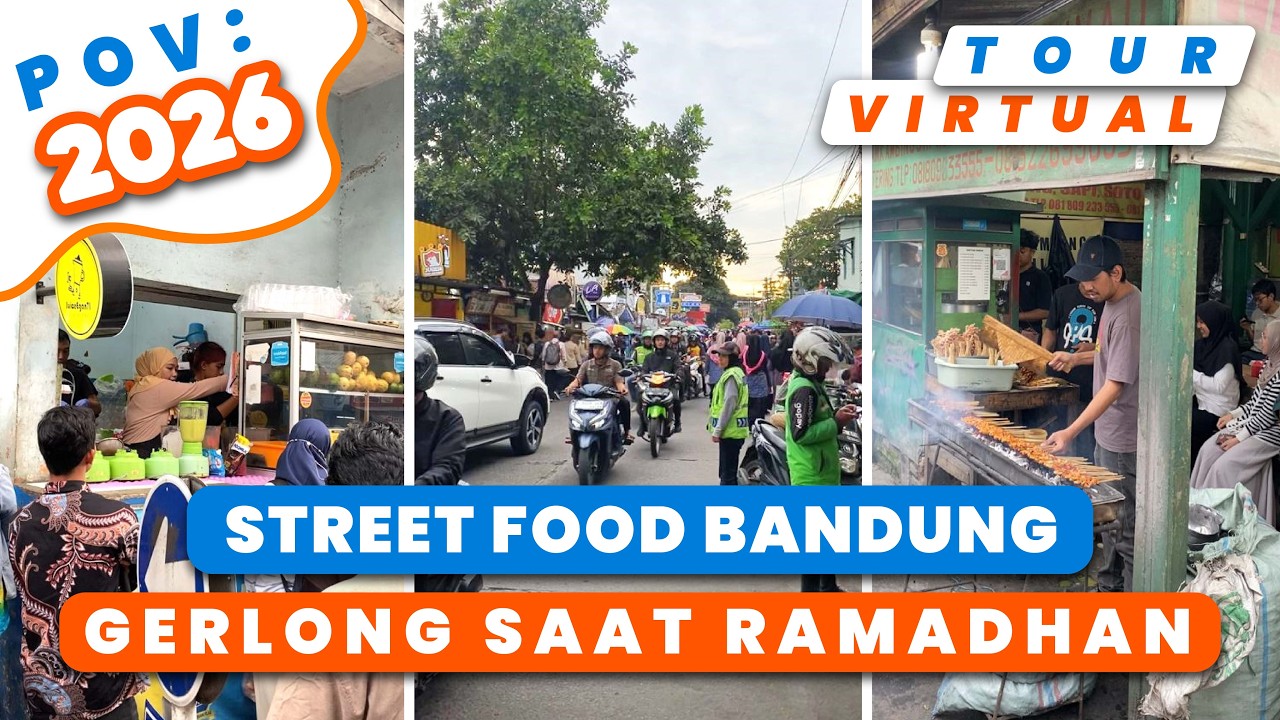 Street Food Bandung Gegerkalong | Suasana Wisata Kuliner di Bandung saat Ramadhan #kulinerbandung