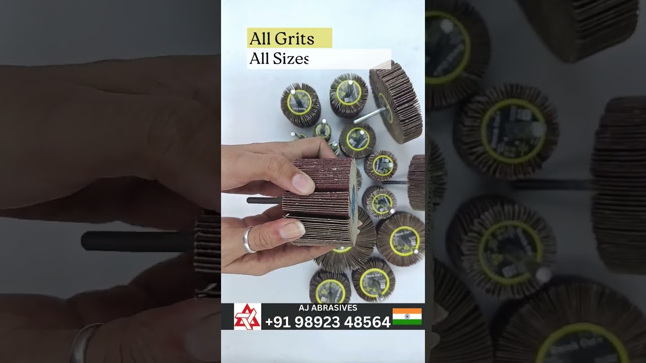 Flap Wheels with Metal Shank - Multi-Sized for Polishing & Sanding | Different Grit Size Available