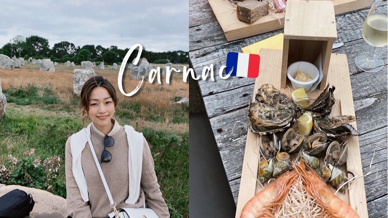 프랑스 여행 브이로그#8🇫🇷브르타뉴Bretagne 로드트립🚗,카르낙Carnac 열석 | 굴이 콧물 같다는 스위스 남친과 굴 양식장에서 해산물 먹방 | 유럽 여행 브이로그