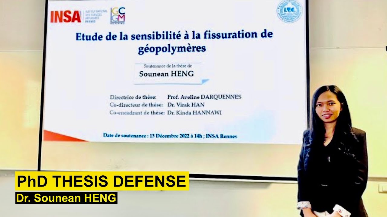 PhD THESIS DEFENSE in France 👩‍🎓 Dr S. Heng