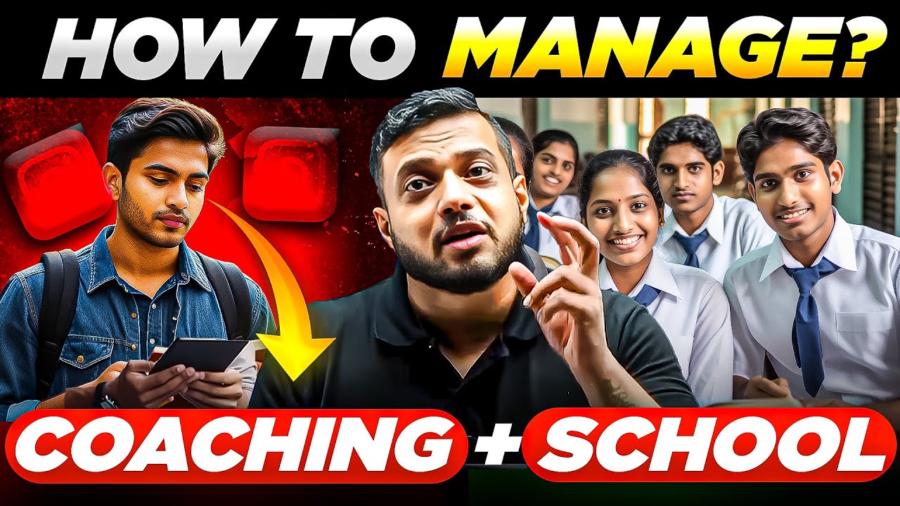 How To Manage School With JEE Preparation 😱 |  Advice For 11th Class Students 🙏🏻