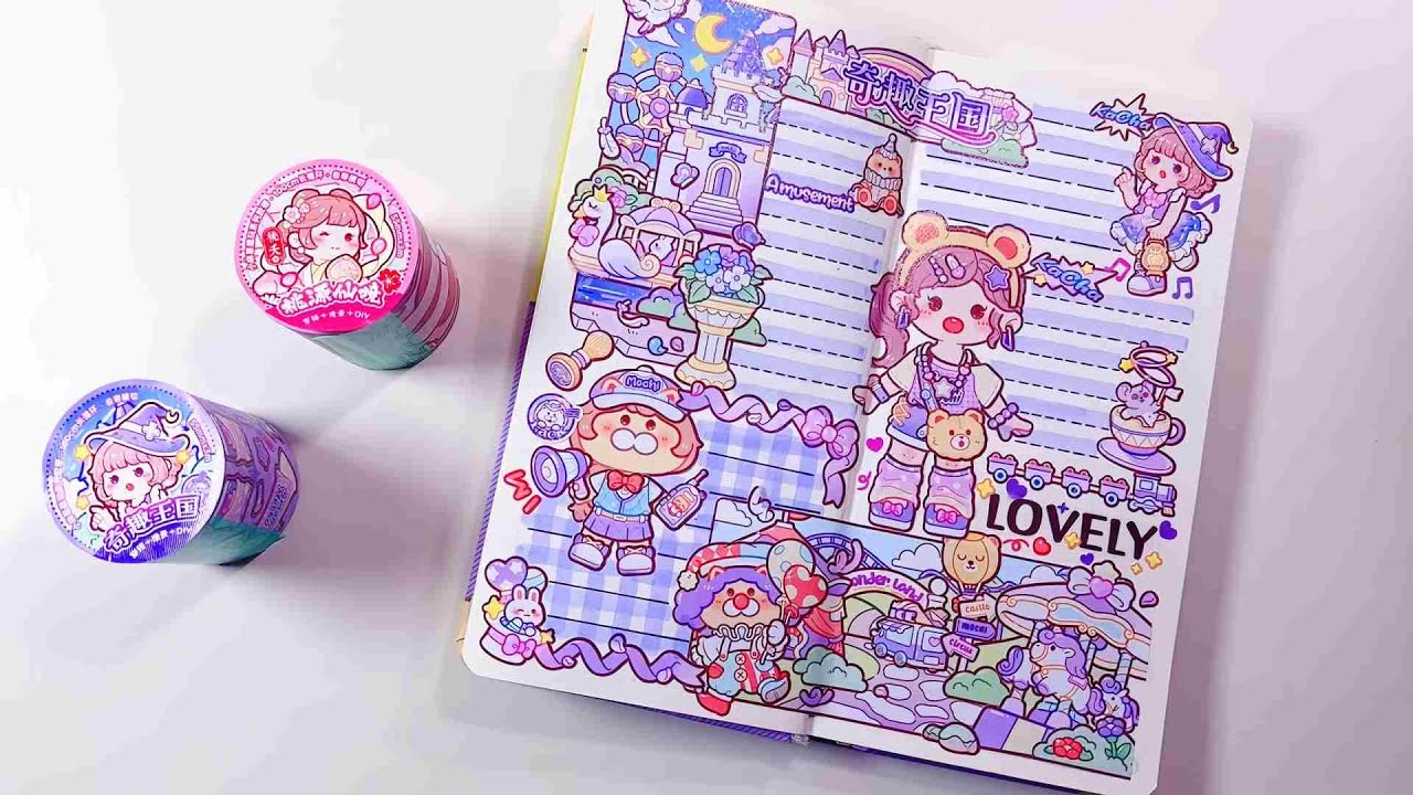 ✨paperdiy✨Mochi Dress up Decor Stickers and Tape #diy  #art  #handmade  #paperdiy