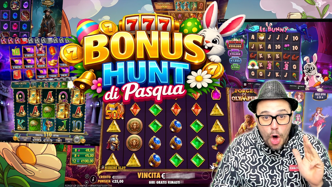 MORENO SLOT ONLINE  - il BONUS HUNT della Domenica di Pasqua 🐣🎯 fino a BET MAX 🤑 #3