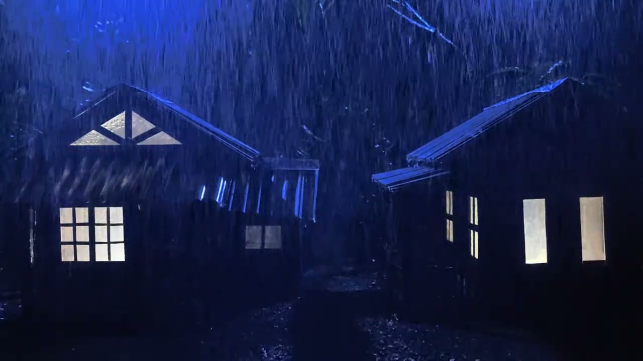 Sleep Instantly with Heavy Rain & Thunder Sounds | No Ads Relaxation and Deep Sleep Music