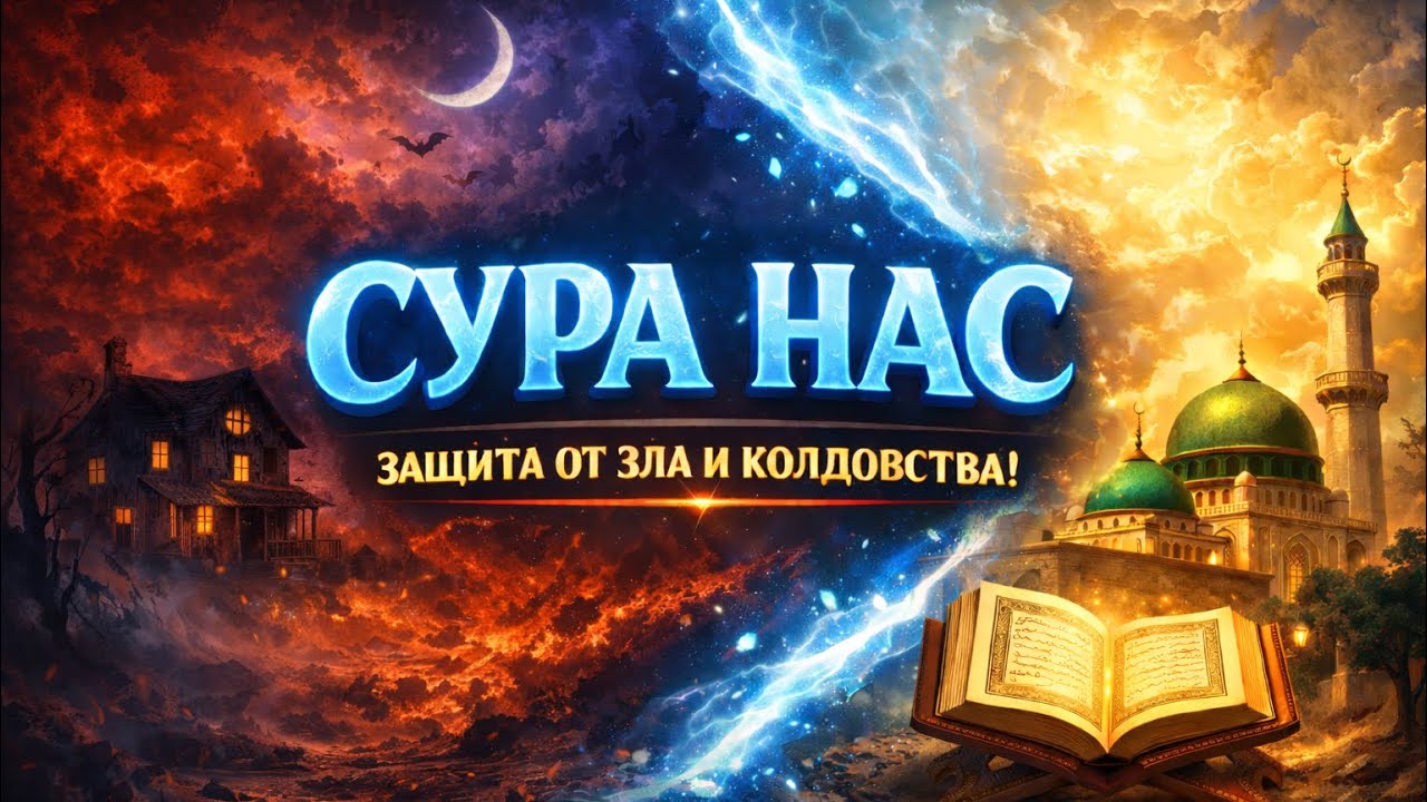 СУРА НАС — Сильная защита от зла, зависти и колдовства | Чтение Корана