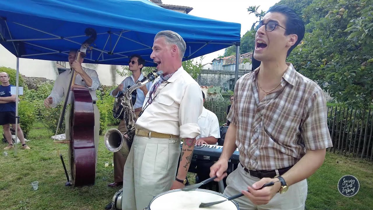 L' Americano The Bopster Blue & Sébastien Chaumont au Pot d'accueil Lindy Hop