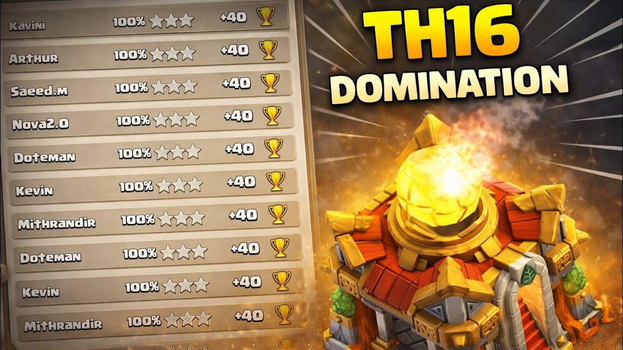 TH16 dominating ranked mode with this strategy!!! | Last day at dragon 28 |